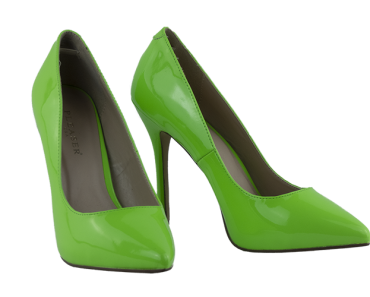5″ heel Pleaser green Décolleté