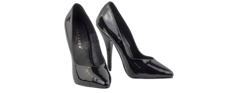 4.75 inch heels Pleaser Black Décolleté
