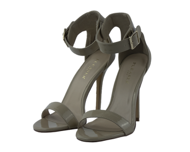5″ heel Pleaser Nude high heel Sandals