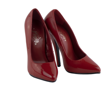 5.5 inch heel Pleaser red Domina Pumps